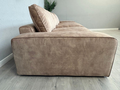 Westbridge SASHA / Sofology CAVALLI Style Grand Extra Large Fabric Sofa, Mink