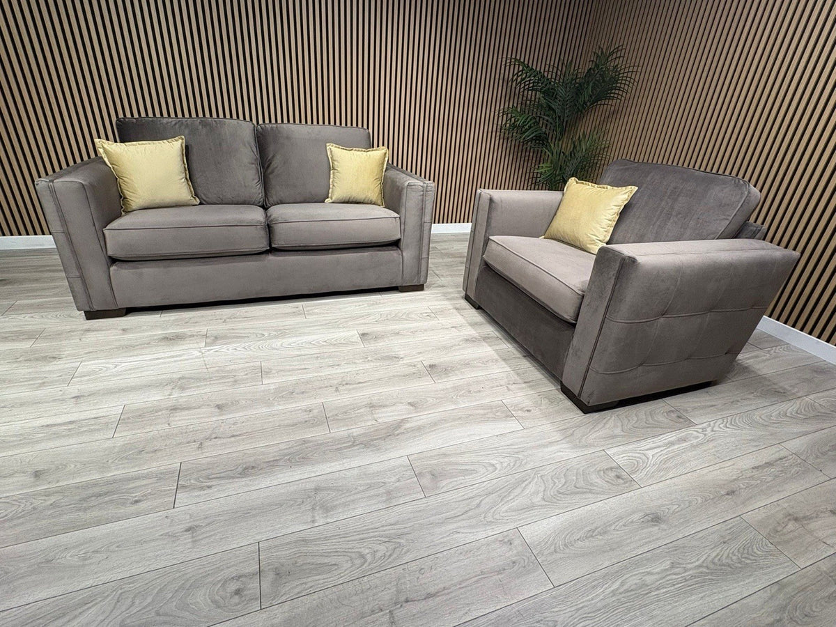 NEXT Sample Fabric 3 Seater Sofa + Love Chair Set - RRP £2498
