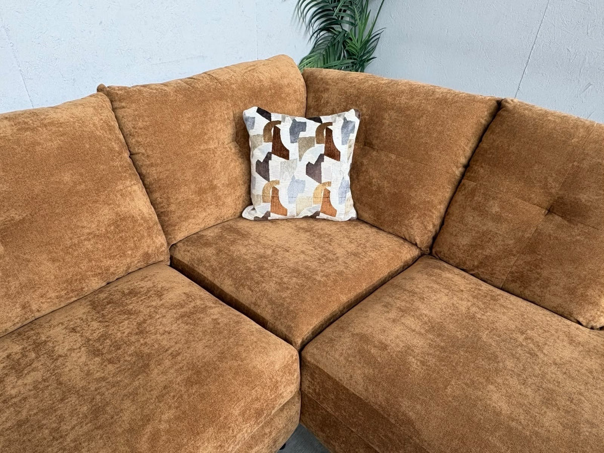 Sofology HALSTON Style Fabric RHF Chaise Corner Sofa + Foostool - RRP £2,898
