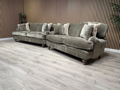 Laura Ashley HERITAGE Style Fabric 3 Seater + 2 Seater Sofa Set - RRP £3,500
