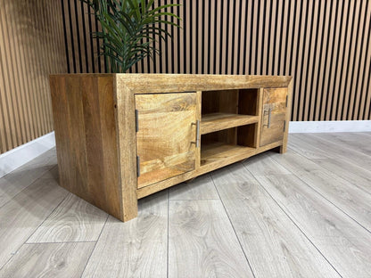 NEXT Sample - Cuba Mango Wood Plasma TV Cabinet - RRP: £895