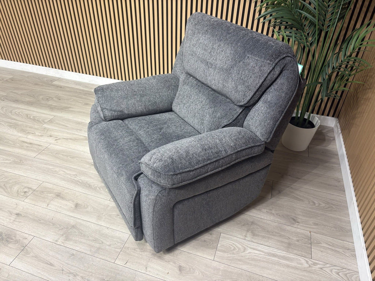 ORLANDO Fabric Power Recliner Armchair - RRP £1399