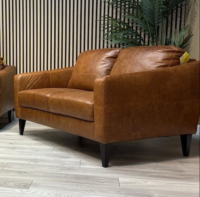 John Lewis BAILEY Style Leather 2 Seater Sofa