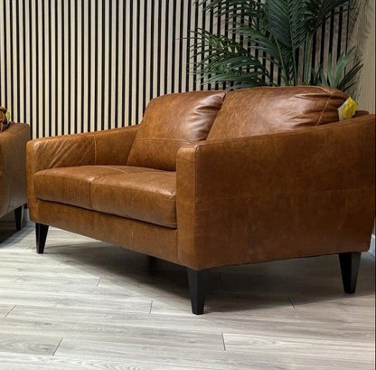 John Lewis BAILEY Style Leather 2 Seater Sofa