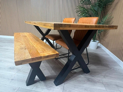 Next Sample - Cuba Mango Wood Dining Set, Different Combinations Available