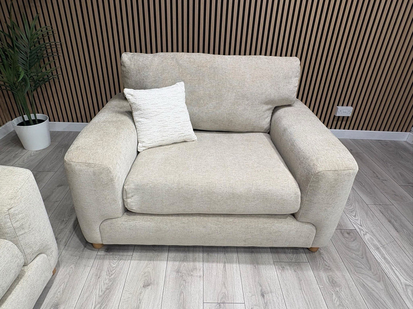 DFS Sample Enzo Fabric 3 Seater Sofa + Love Chair Set RRP £2599