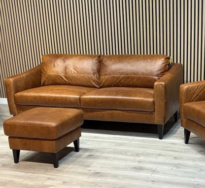 John Lewis BAILEY Style Leather 3 Seater Sofa