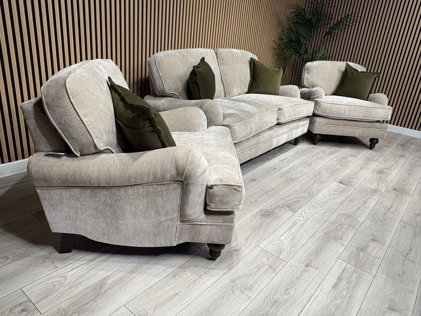 Laura Ashley HERITAGE Style Fabric 2 Seater Sofa + 2x Armchairs Set - RRP £3725