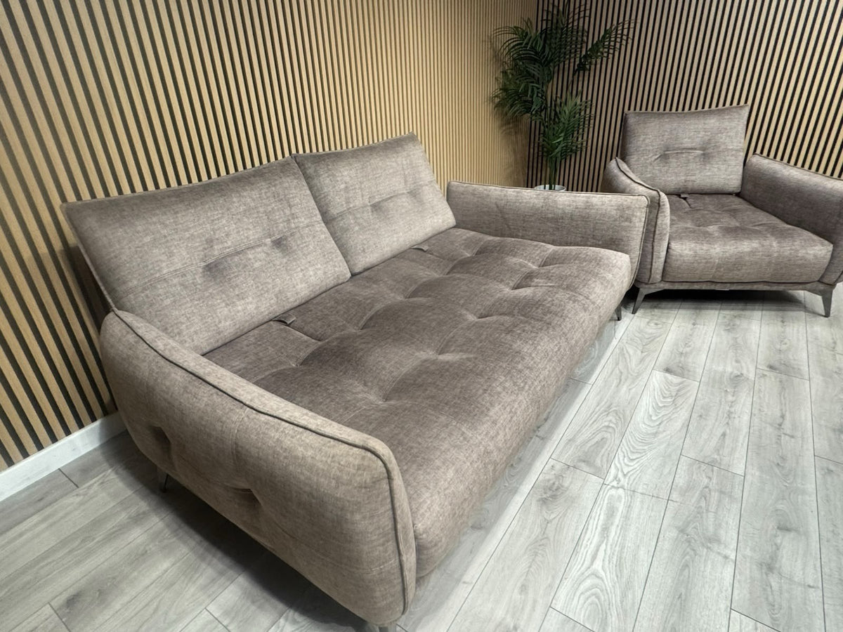 SCS Ostellato Fabric 3 Seater Sofa + Armchair, Adjustable Back Rests - RRP £2098