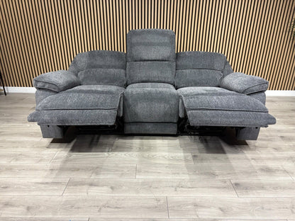 ORLANDO Fabric 3 Seater Power Recliner Sofa - RRP £1799