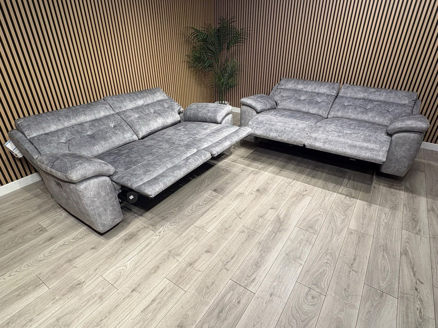 SCS Belford 3+3 Seater Power Recliner Sofa Set with Head Tilt - RRP £2698