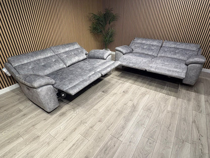 SCS Belford 3+3 Seater Power Recliner Sofa Set with Head Tilt - RRP £2698