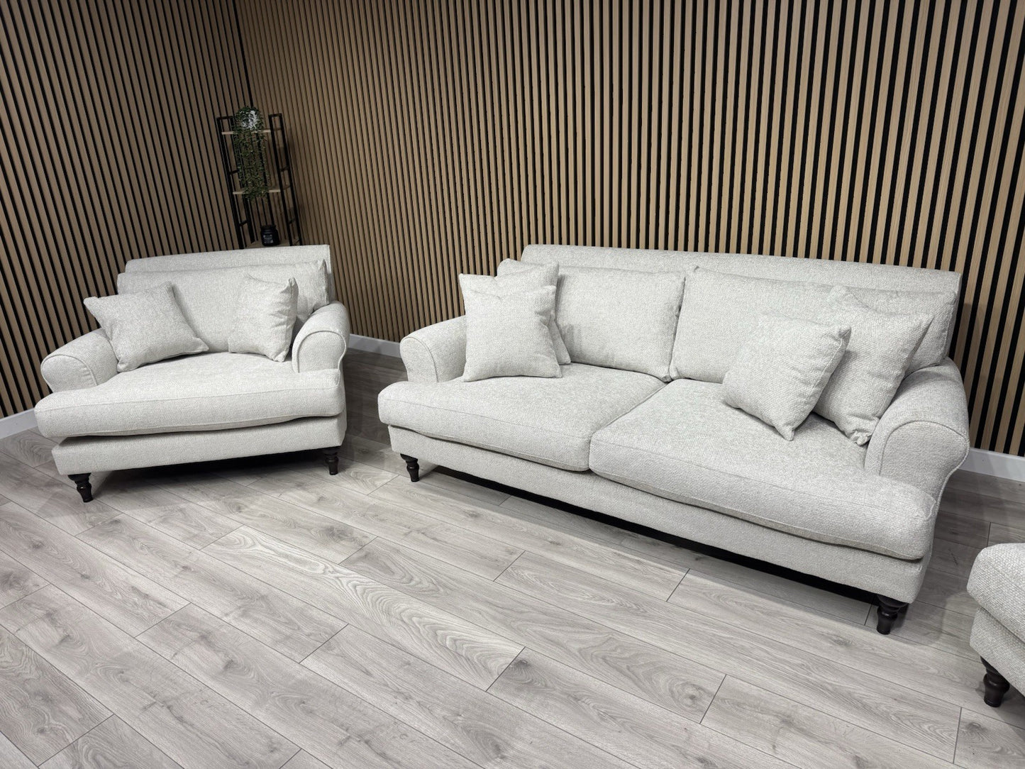 Laura Ashley LYNDEN Style Fabric 3 Seater Sofa + 2 x Armchairs Set - RRP £3395