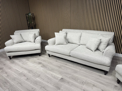 Laura Ashley LYNDEN Style Fabric 3 Seater Sofa + 2 x Armchairs Set - RRP £3395