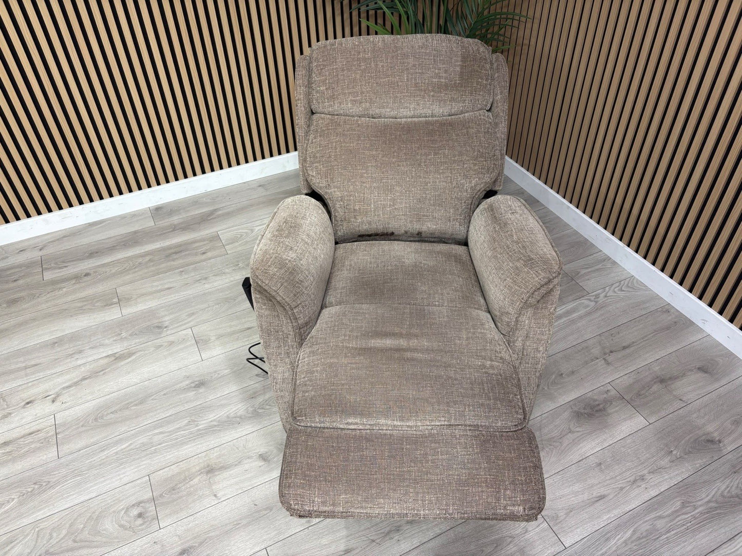 Furniture Village Fabric Rise & Recline Armchair, Mocha RRP £1499
