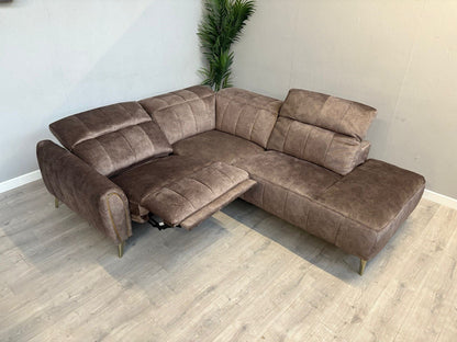 DFS Lidia Left Hand Facing Open Chaise Power Recliner Corner Sofa - RRP £1899