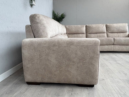 Furniture Village FLEX Fabric Large LHF Corner Sofa Bed, Storage Arms, RRP £2945