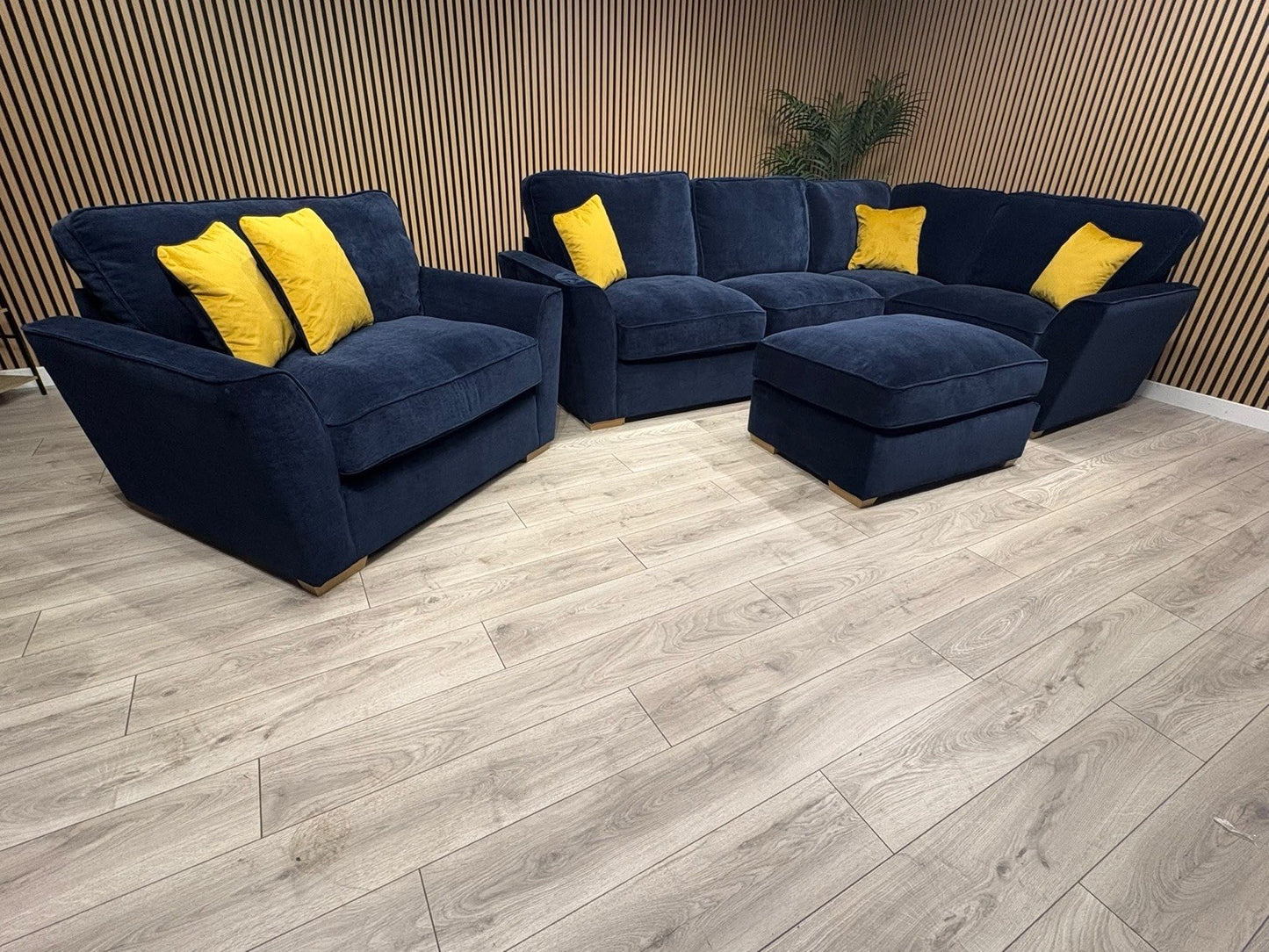 Furniture Village New Legend Corner + Footstool + Love Chair Set