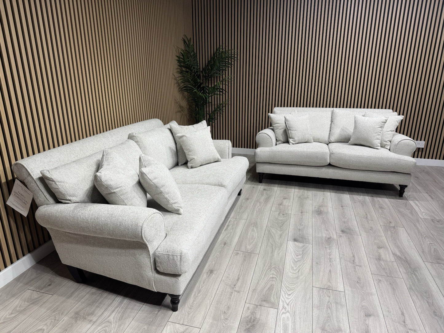 Laura Ashley LYNDEN Style Fabric 3 Seater + 2 Seater Sofa Set - RRP £2,700