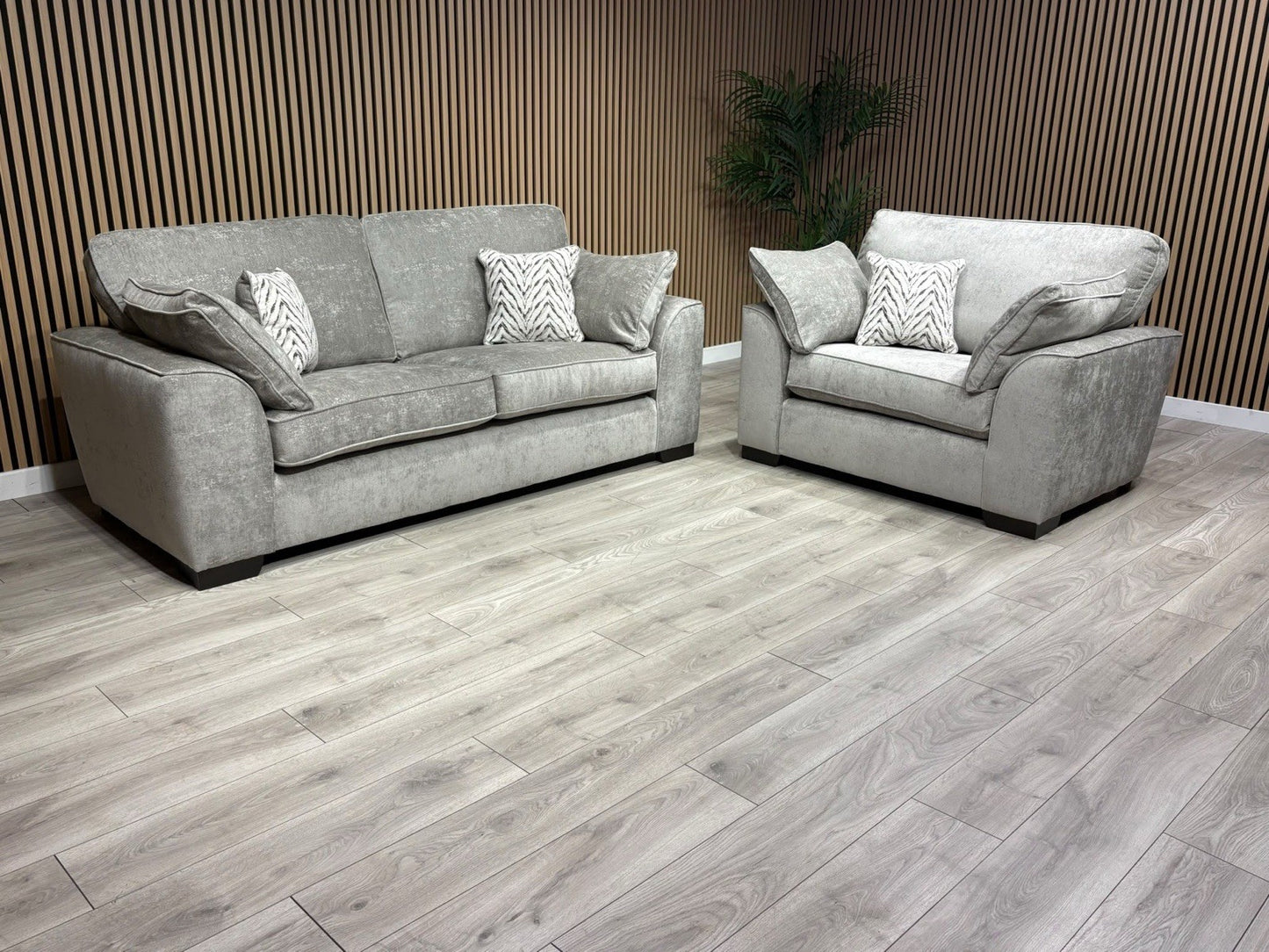 NEXT Stamford Style Fabric 3 Seater Sofa + Love Chair Set - RRP £2250