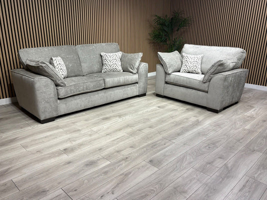 NEXT Stamford Style Fabric 3 Seater Sofa + Love Chair Set - RRP £2250