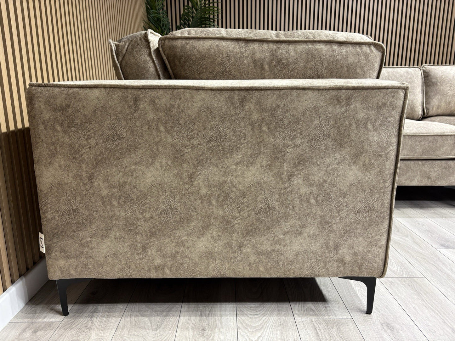 ELIJAH Modular Premium Fabric Corner Sofa, Mink - RRP £3,799