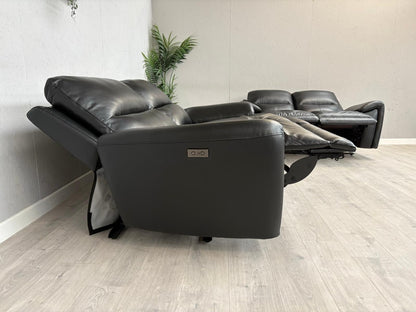 DFS Kaden Leather 3 Seater + 2 Seater Power Recliner Sofa Set - RRP £1,878