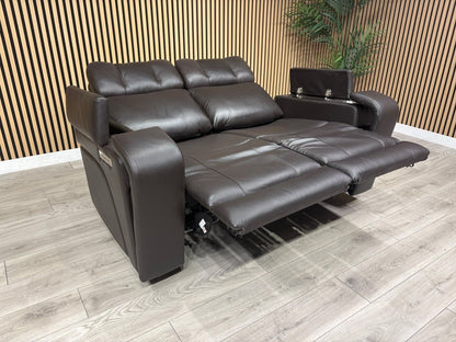 SCS Adstock Leather 2 Seater Power Recliner Sofa RRP £2699 (Read Description)