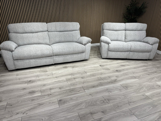 SCS - CLOUD Fabric Power Recliner 3 + 2 Seater Sofa Set - RRP £2998
