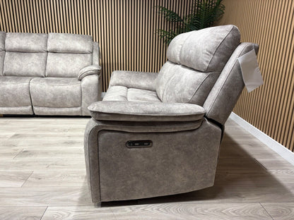 Furniture Village Fabric Power Recliner 3 Seater + 2 Seater Sofa Set - RRP £2590