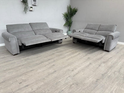 Furniture Village NIXON Fabric 3+2 Seater Power Recliner Sofa Set - RRP £2,290