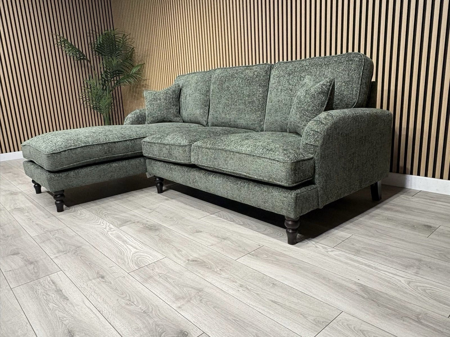 Laura Ashley LYNDEN Style Fabric 3 Seater LHF Chaise Corner Sofa - RRP £2625