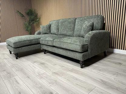 Laura Ashley LYNDEN Style Fabric 3 Seater LHF Chaise Corner Sofa - RRP £2625