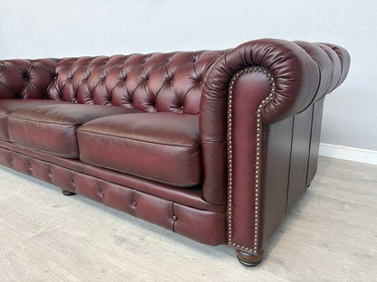 F.V. At The Helm Shackleton Leather Chesterfield 4 Seater Sofa - RRP £2,895