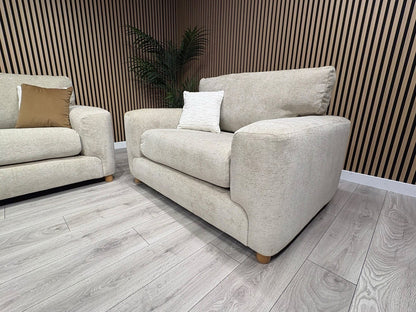 DFS Sample Enzo Fabric 3 Seater Sofa + Love Chair Set RRP £2599