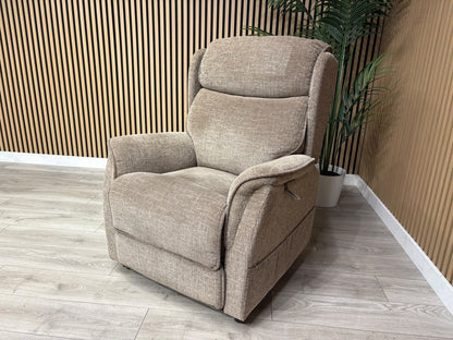 Furniture Village Fabric Rise & Recline Armchair, Mocha RRP £1499