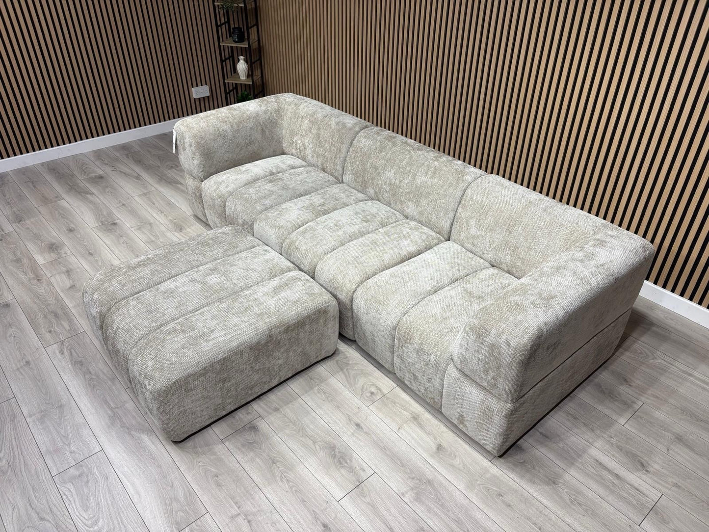 Taskers KIRWIN Large Fabric 3 Seater Sofa + Footstool - RRP £2,999