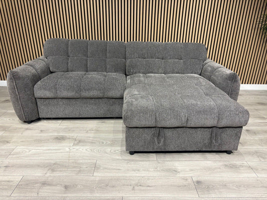 CAMDEN Premium Fabric RHF or LHF Chaise Sofa Bed with Storage - RRP £1595