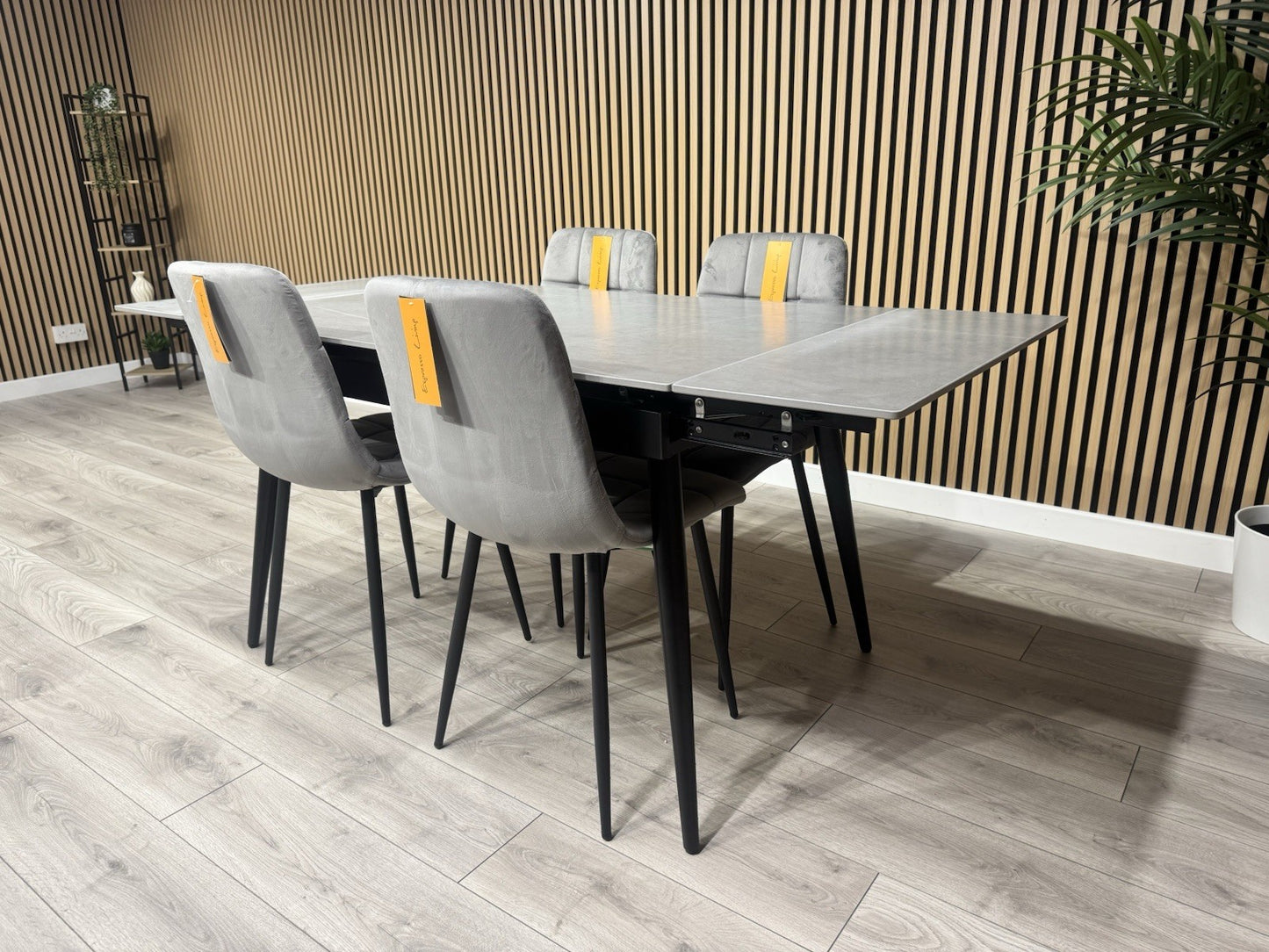 NEXT Sample - VERONA Marble Effect Extending Dining Table + 4 x Chairs RRP £1799