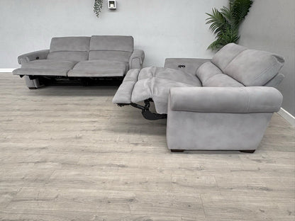 Furniture Village NIXON Fabric 3+2 Seater Power Recliner Sofa Set - RRP £2,290
