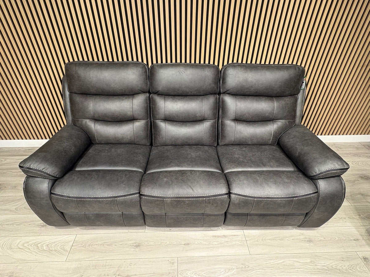 DFS Vinson Fabric 3+2 Seater Power Recliner Sofa Set + Console  - RRP £3899