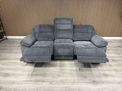 ORLANDO Fabric 3 Seater Power Recliner Sofa - RRP £1799