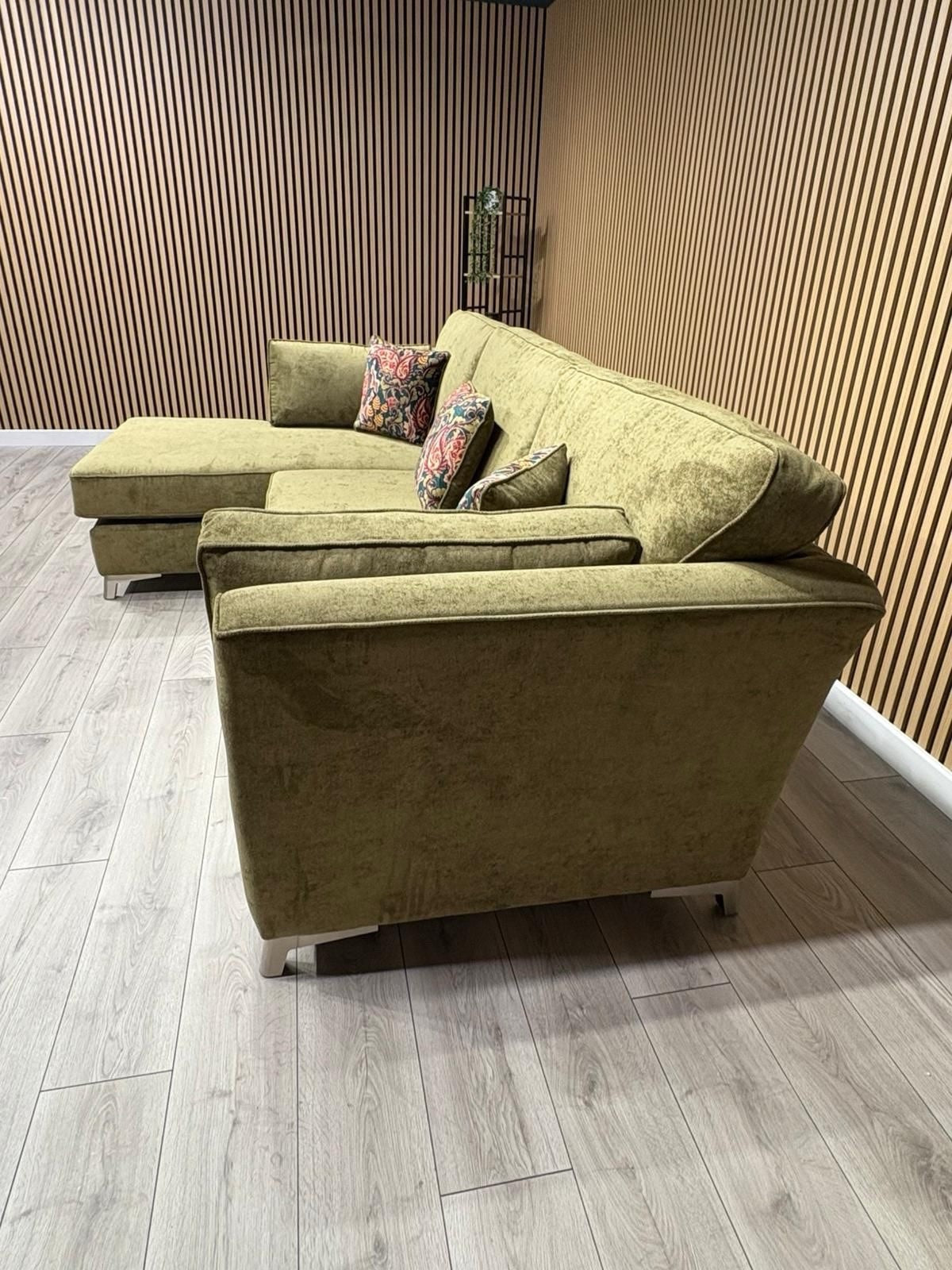 Furniture Village SASHA Fabric Large LHF Chaise Corner Sofa - RRP £3,295