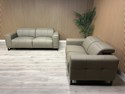 MARELLA 3 Seater + 2 Seater Power Recliner Leather Sofa Set RRP £4399