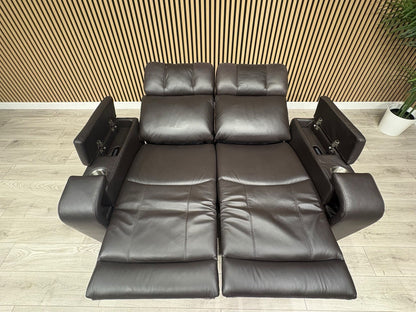 SCS Adstock Leather 2 Seater Power Recliner Sofa RRP £2699 (Read Description)
