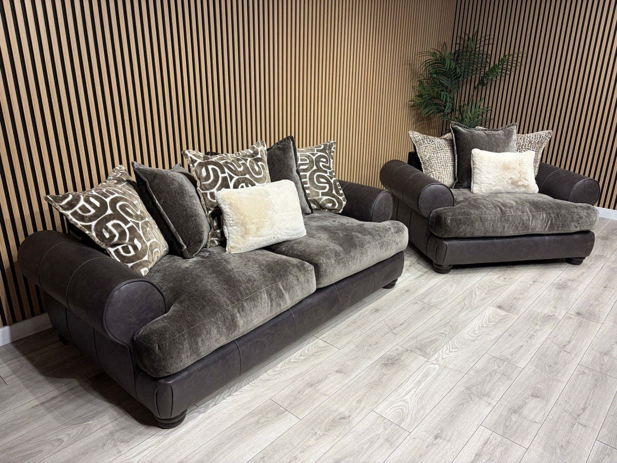 Viscount Fabric 3 Seater Sofa + Love Chair Set - RRP £3898 (PRE ORDER 6-8 WEEKS)