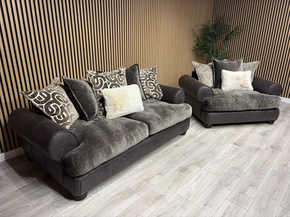 Viscount Fabric 3 Seater Sofa + Love Chair Set - RRP £3898 (PRE ORDER 6-8 WEEKS)