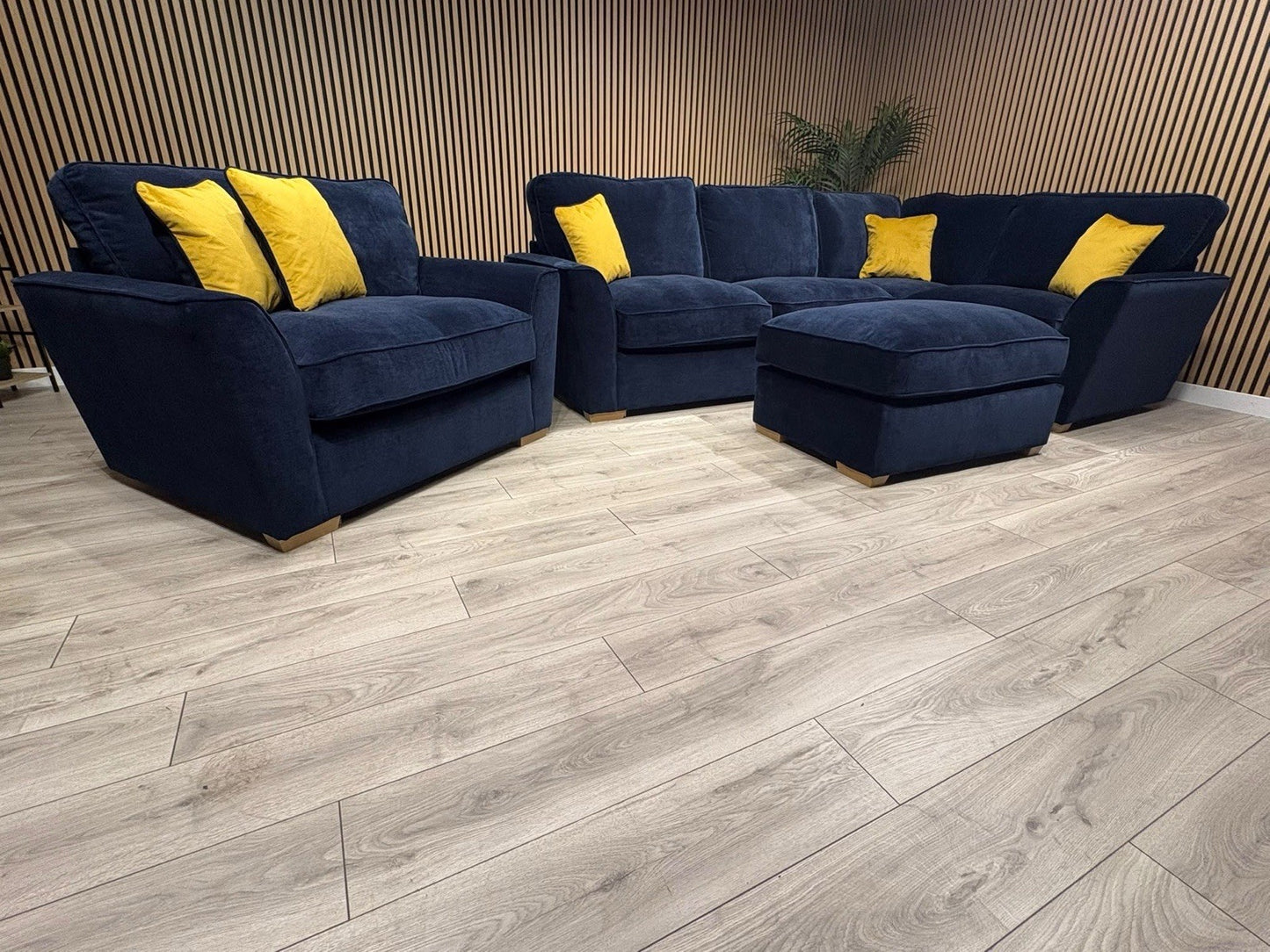 Furniture Village New Legend Corner + Footstool + Love Chair Set
