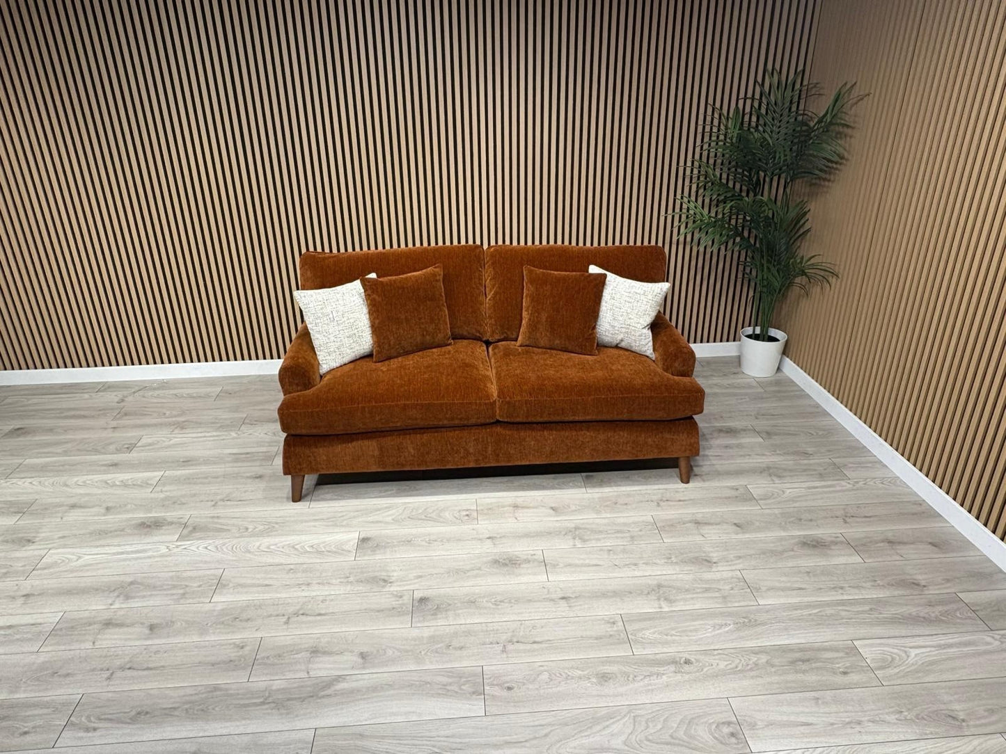 Furniture Village JACKSON Fabric Velvet 3 Seater Sofa - RRP £995