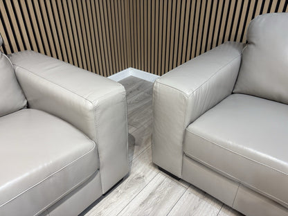 DFS - COHEN Style 3 Seater + 2 Seater Leather Sofa Set - RRP £2,398